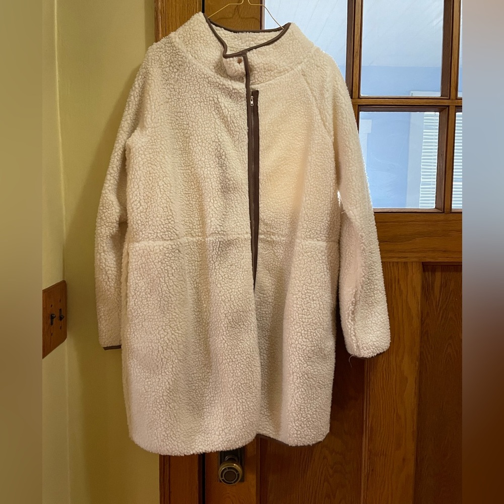 Women’s Fleece Overcoat - size medium